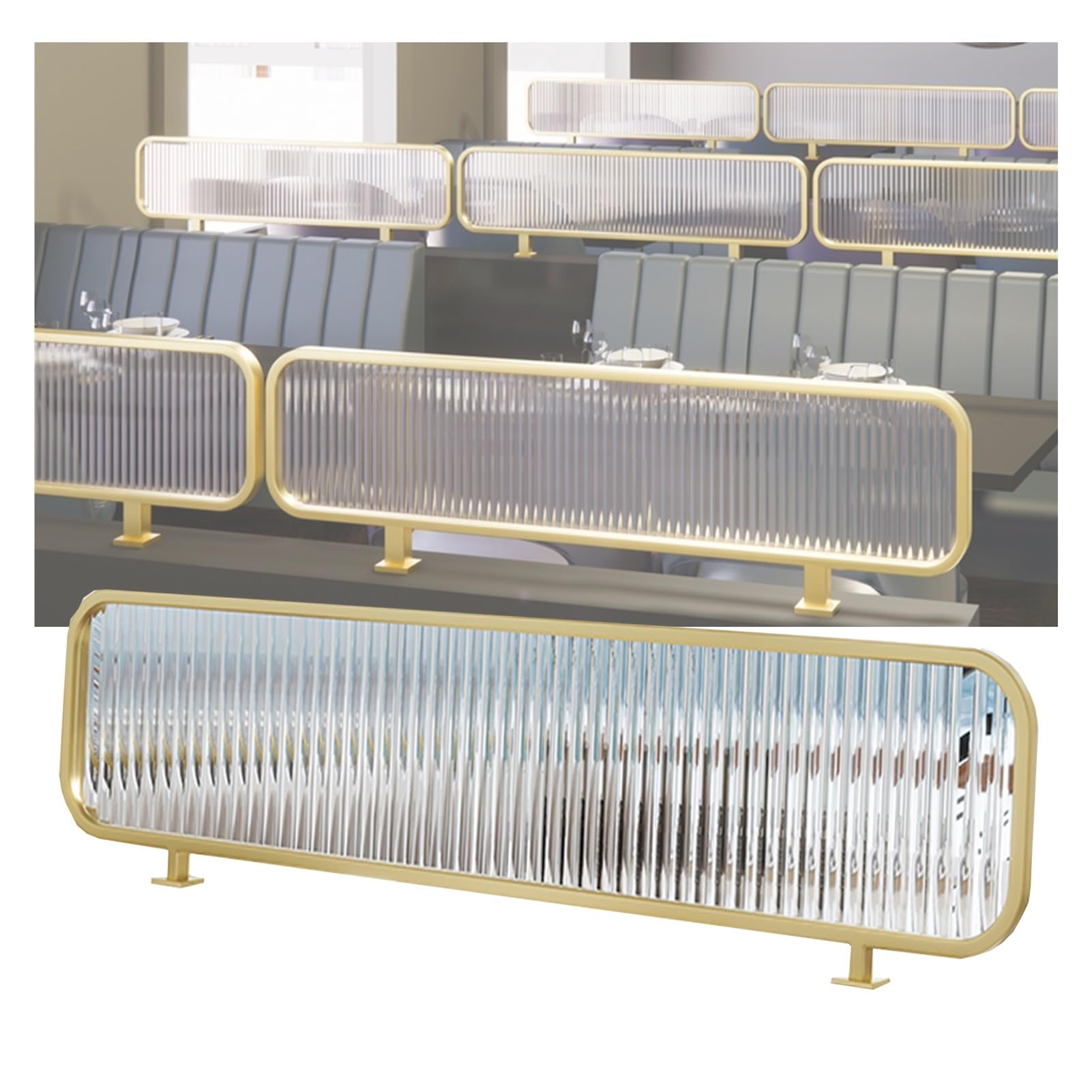 HJYCLFAZU 30cm Desk Divider - Stylish for Restaurants & Offices, Table Partition, Light-Resistant, Ideal Hotels Workspaces