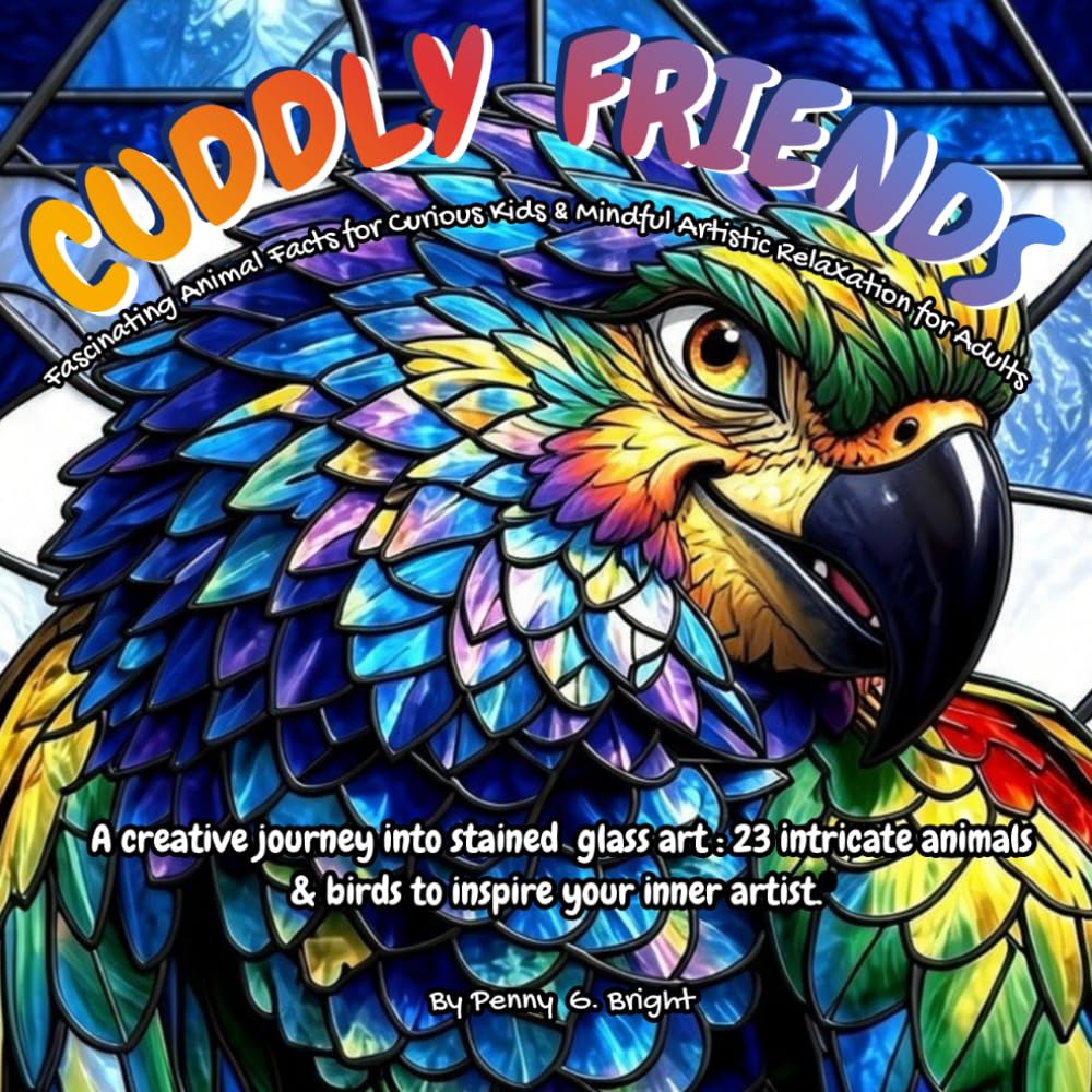 Cuddly Friends: Fascinating Animal Facts for Curious Kids & Mindful Artistic Relaxation for Adults