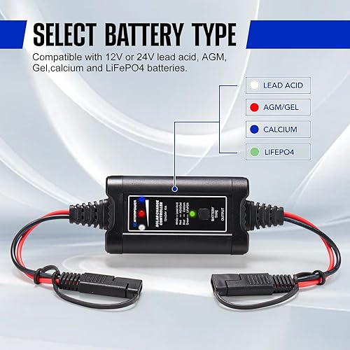 Miniatura 2 de ATEM POWER - Controlador de carga solar MPPT de 10 A, controlador de panel solar portátil inteligente de 1224 voltios para paneles solares,