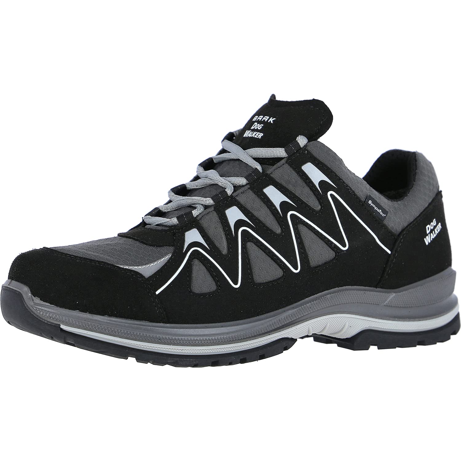 Dogwalker BARRY Sympatex Halbschuh Modell 1031, grau/schwarz, Gr. 43