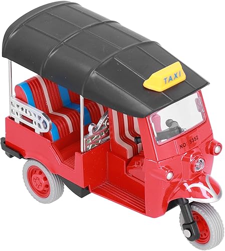 Miniatura 3 de RiToEasysports Triciclo de juguete, Tire hacia atrás Triciclo tailandés Simulación Aleación Tuk Tuk Modelo de coche de juguete Juguete de vehículo