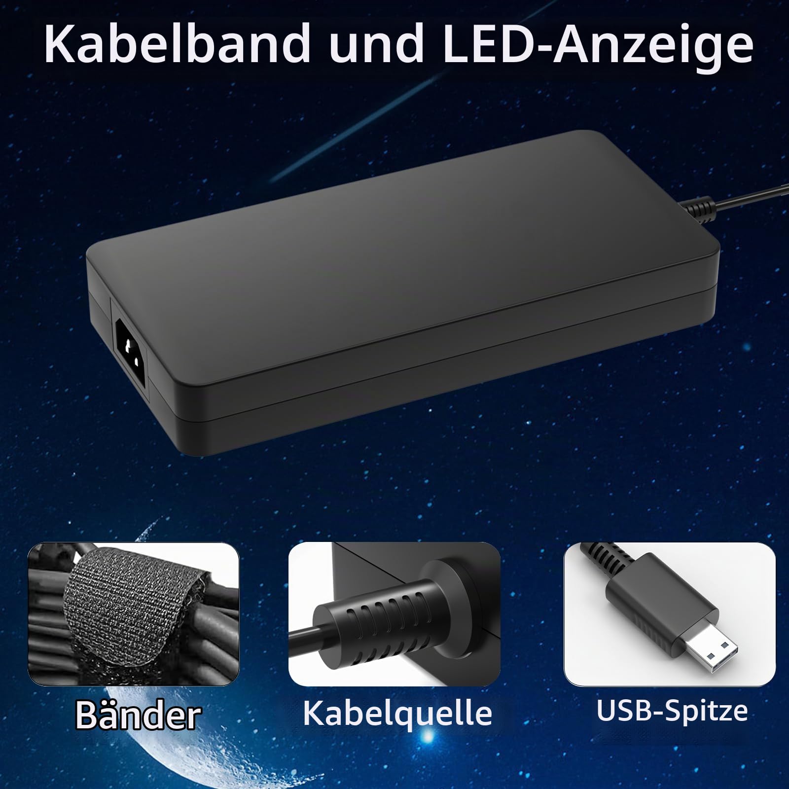240W 230W Laptop Netzteil für Msi Stealth A16 17 AI+ GS77 Studio Ladegerät | für Mercedes Creator Pro Z16 Z16HX Z17 Z17HX A16 AI+ Studio GP66 GP76 Leopard/Vector GP77 GE66 Raider Alpha 17 WE76 Ladekabel