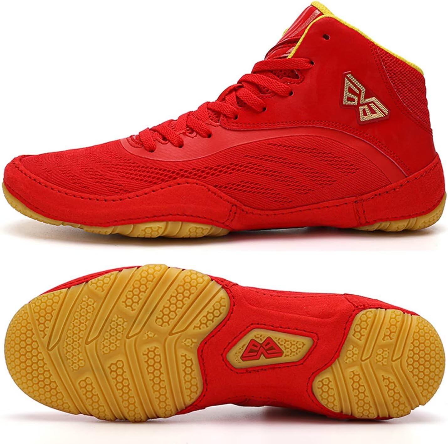 Men's Wrestling Training Shoes - Boxing Boots Low-Top Fighting Training Shoes for Martial Arts Comprehensive