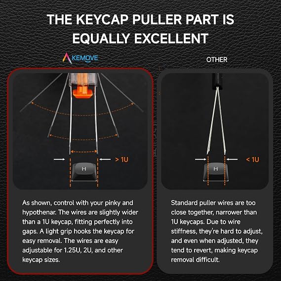 KEMOVE P10-V1 Semi-Automatic Switch Puller Keycap Puller: Fast & Pain-Free Removal for Keyboard Cleaning, Custom Modding, Switch Lubing, Rapid Repair, Maintenance