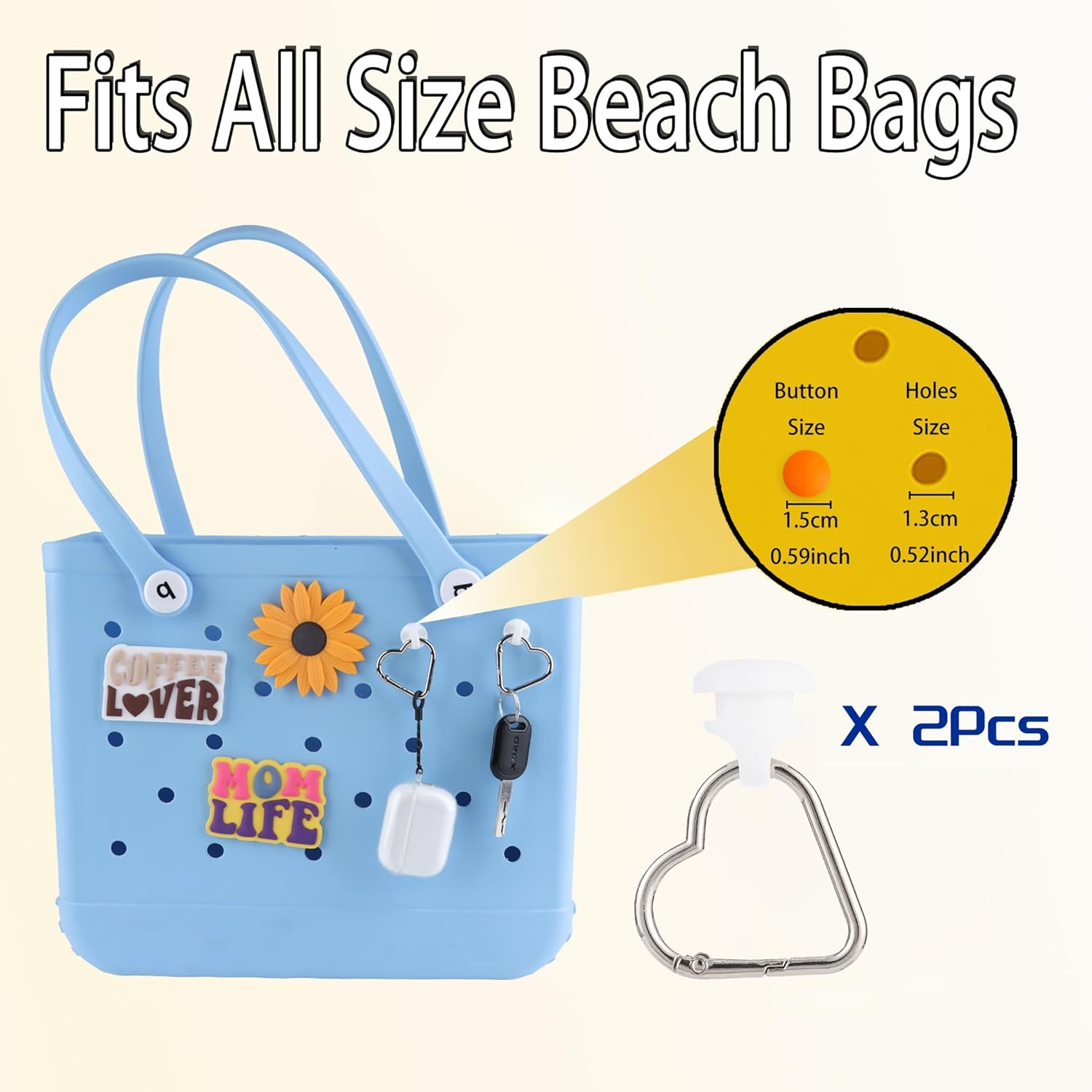 Inserts Hooks Accessories for Bogg Bag and Simply Southern Tote - Image 3