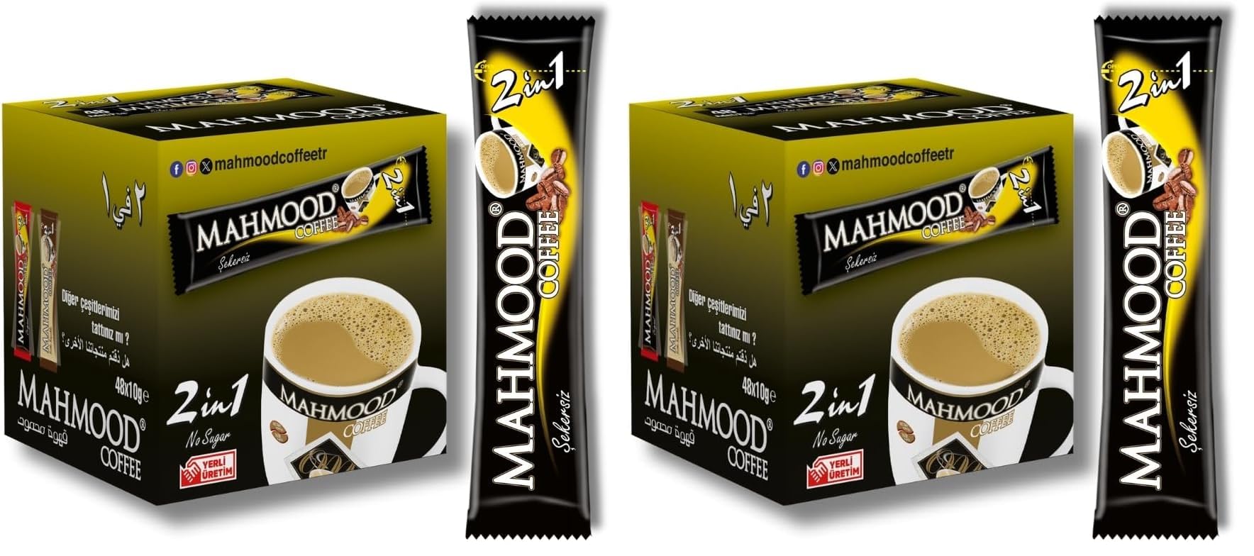 Mahmood Coffee 2si1 Arada 48 Adet, Standart (2 paketi)