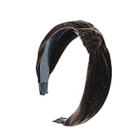Vista 14 de Velvet Knotted Headbands for Women (Marigold)