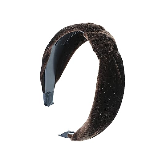 Vista 14 de Velvet Knotted Headbands for Women (Marigold)