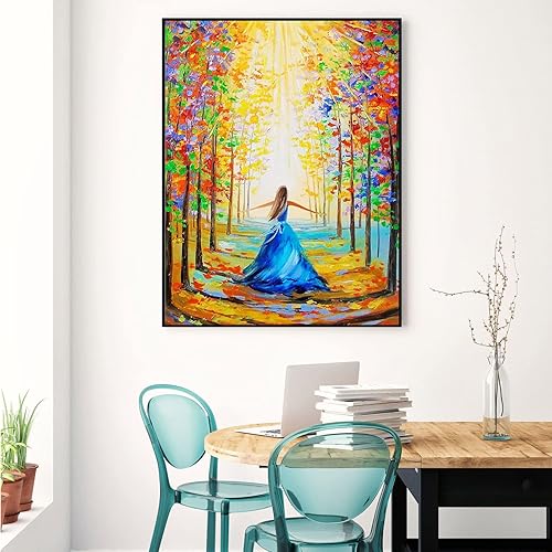 Miniatura 1 de Hlison Pintura por números, pintura por números para adultos, niña fácil de pintar por números para niños principiantes, pintura acrílica por