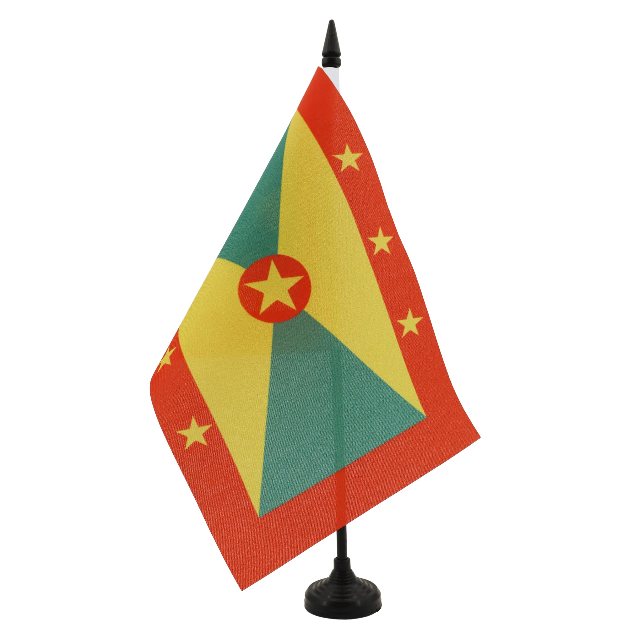 AZ FLAG Grenada Table Flag 6x8 in 100D Polyester Plastic Base