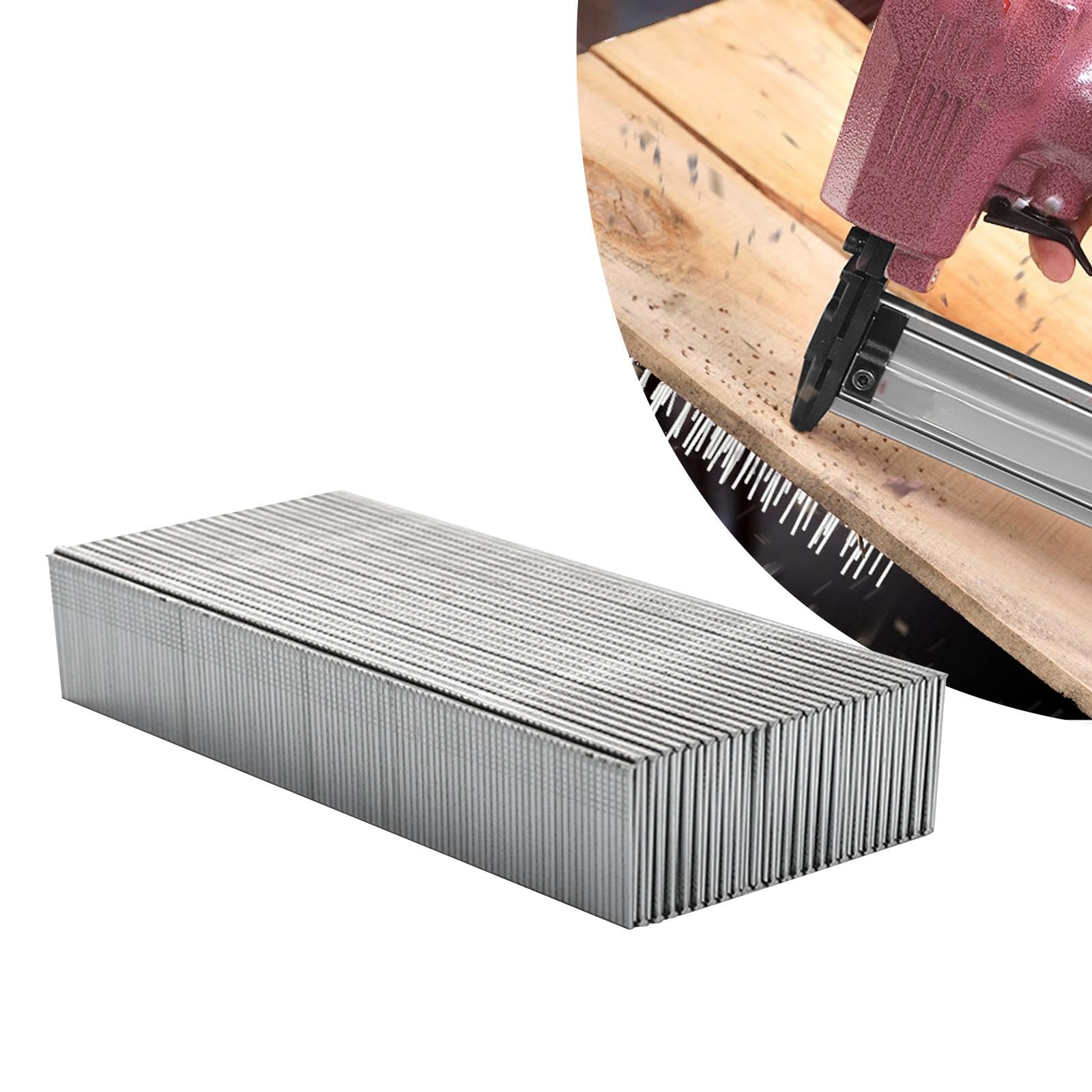 5000 Clavos de Acabado, Clavos de Madera de Acero Galvanizado Compatibles con Clavadoras Eléctricas, Uso Versátil, Adecuados para El Montaje Profesion, F15