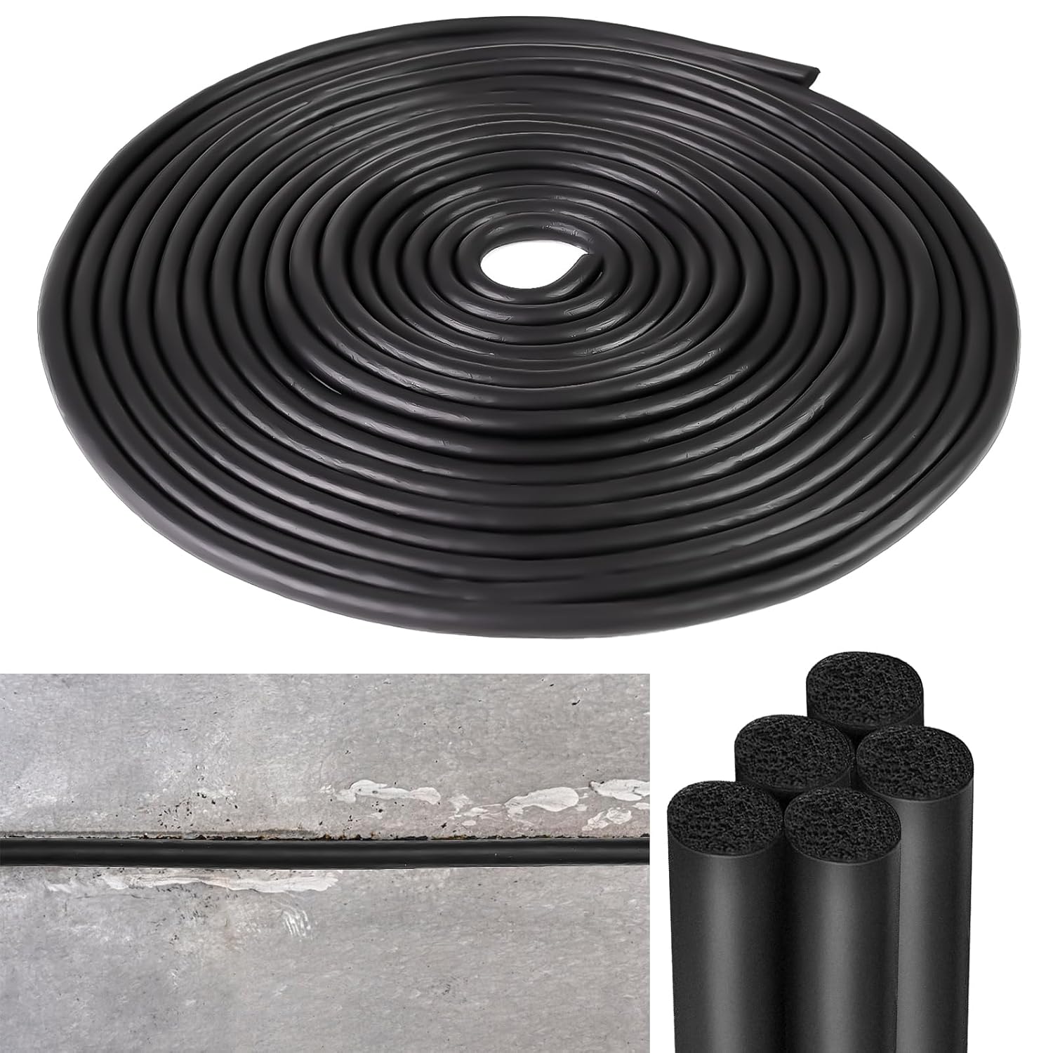 Backer Rod 1/4 Inch Rubber Caulk Saver,Foam Backer Rod for Gaps and