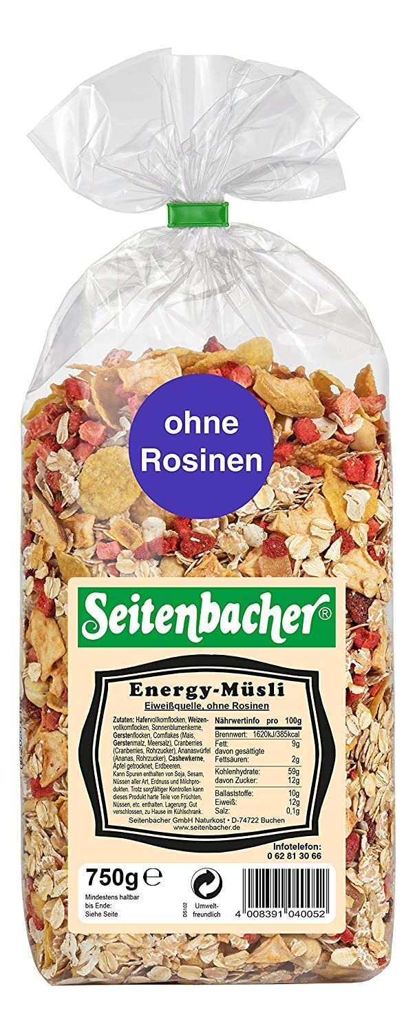 Seitenbacher Müsli Energy-Müsli (1 x opakowanie 750 g)