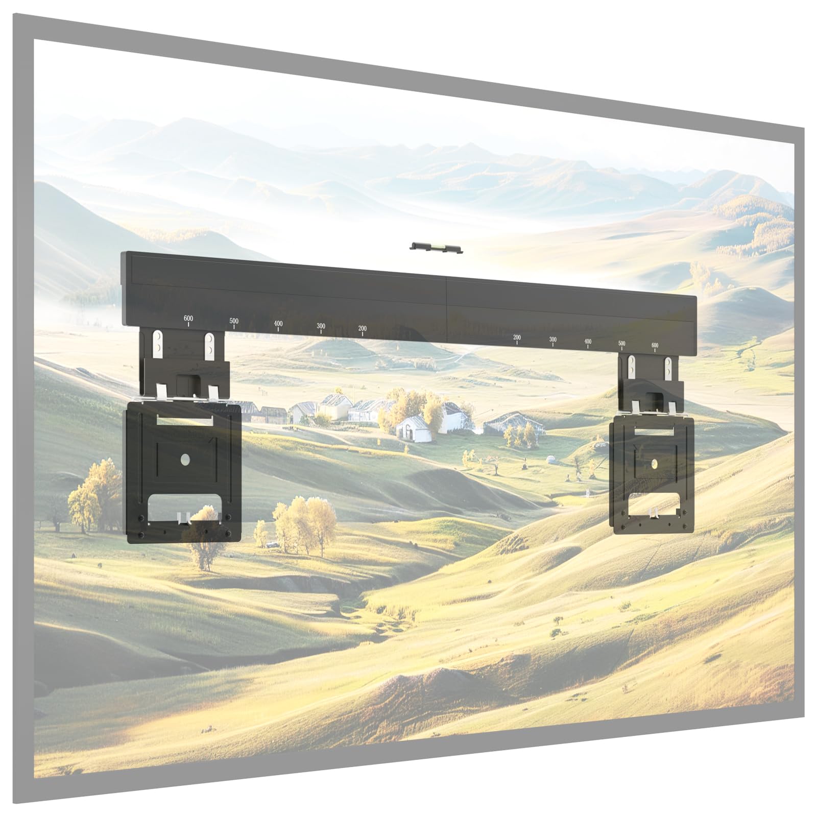WORLDLIFT Soporte de Pared ultraplano para televisores de 37-80 Pulgadas, Micro Gap，Carga máx 75 kg, VESA máx 600x400 mm Compatible con televisores Samsung Frame (2021-2023), diseñado para ello