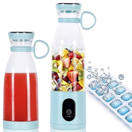 Portable Blender, Mini Blender For Shakes and Smoothies, Personal Blender USB Rechargeable, Fresh Juice Blender,17OZ Big Power Handheld Blender For Kitchen Ice,Fruit, Frozen Fruit.