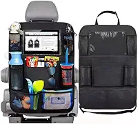 Organizador de Carro para Banco Traseiro com 10 Bolsos – Ideal para Bebê, Crianças e Viagens – Armazena Brinquedos, Mamadeiras, Lenços e Mais