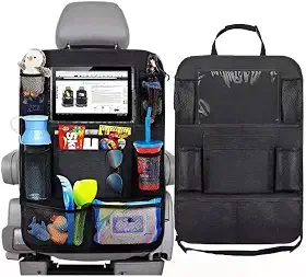 Organizador de Carro para Banco Traseiro com 10 Bolsos – Ideal para Bebê, Crianças e Viagens – Armazena Brinquedos, Mamadeiras, Lenços e Mais
