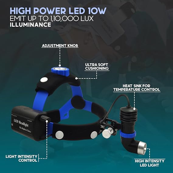 OTICA LED Headlight for ENT Surgery 5W (Blue, Black)