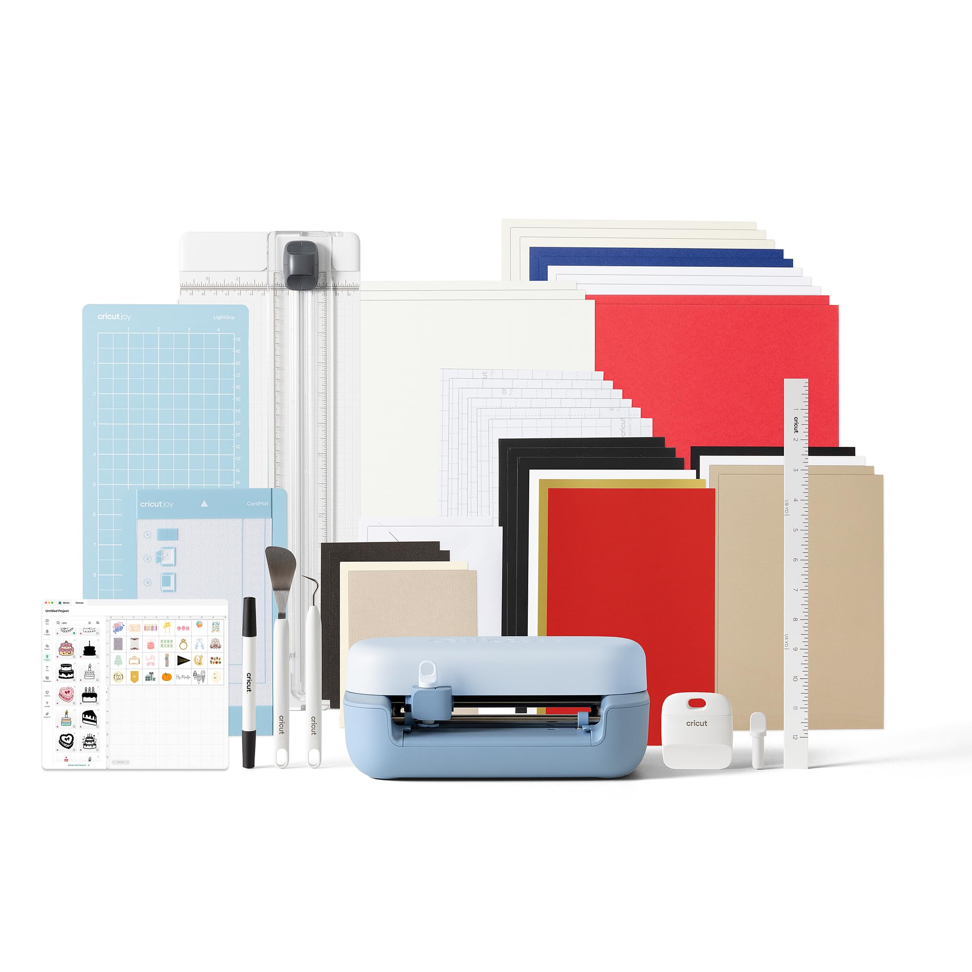 Cricut Joy™ 2 Essential Bundle + Digital Content. Smart Compact Cutting Machine — perfect for projects like custom cards, simple decals & labels