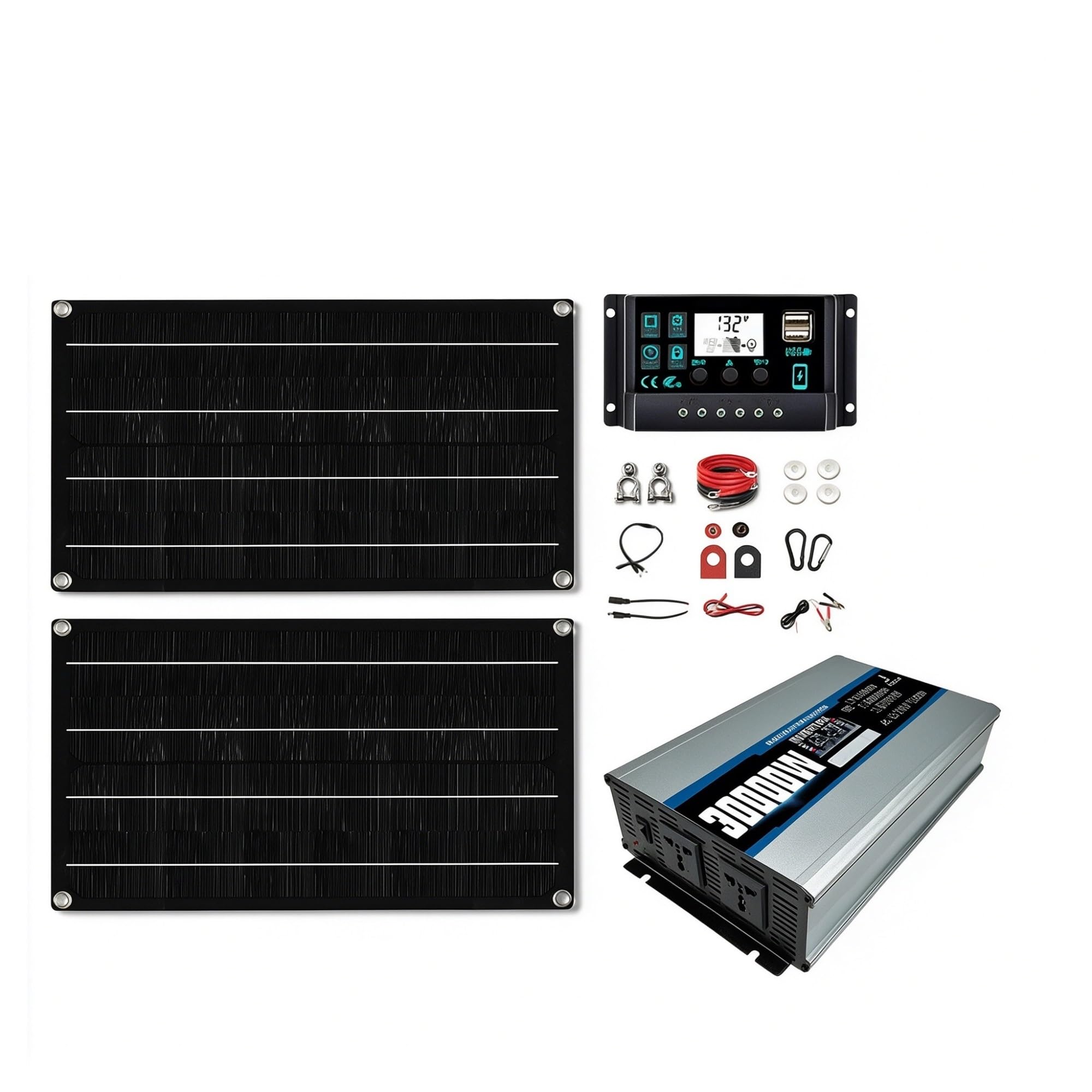 Kit Solare Da 1600W Con Inverter Di Picco Da 30000W