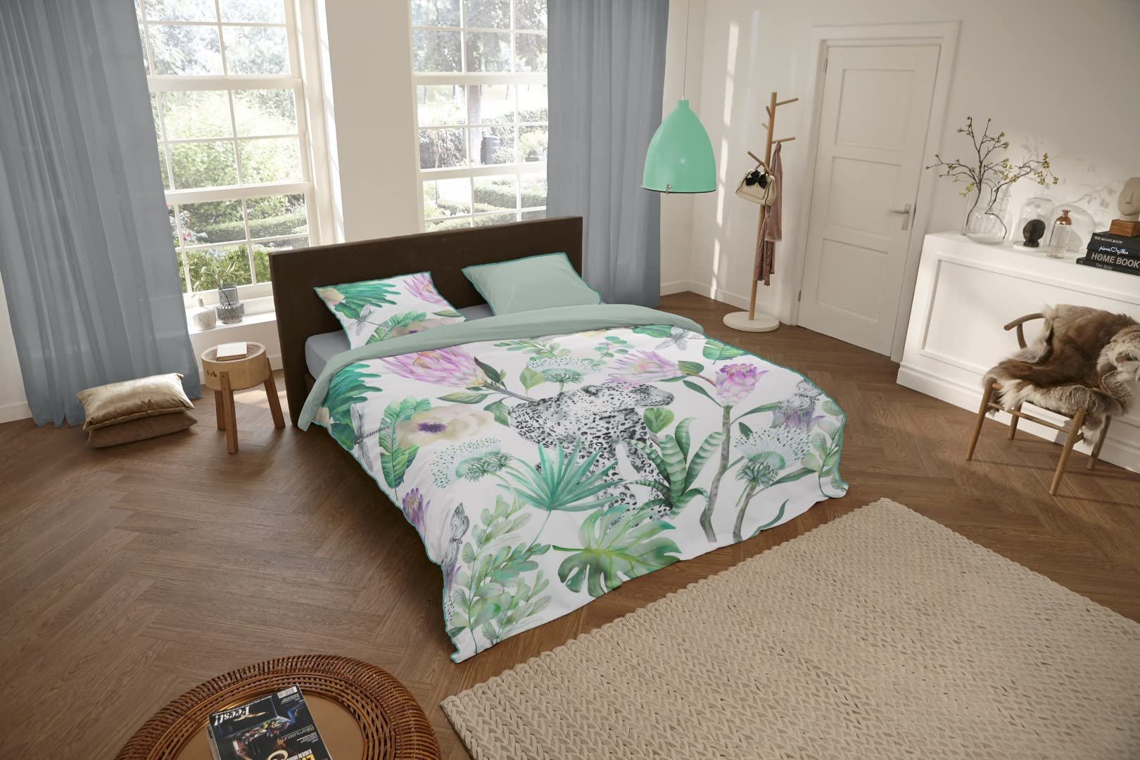 1-Person Duvet Cover 140 x 220 cm Organic nr:9341 Green