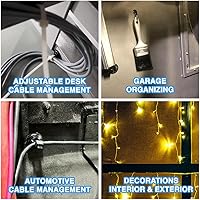 Vista 5 de Mag Daddy Soporte magnético para bridas de cables, tamaño pequeño (paquete de 10, negro)