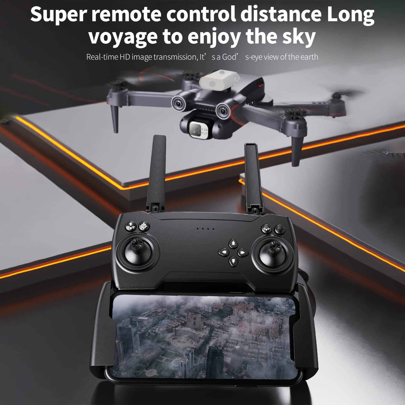 Dron RC z kamerą 4K RC Quadrocopter z funkcją sterowania gestami lotu lotniczego 360 stopni Roll