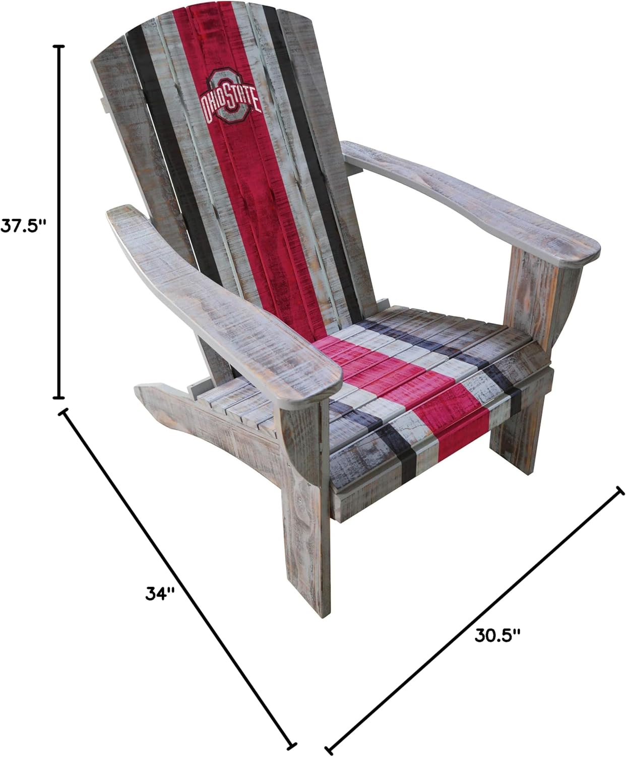 Imperial Officially Licensed NCAA Furniture: Wooden Adirondack Chair