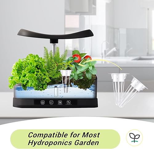 Vista 12 de YBB 50 esponjas de cultivo, esponjas hidropónicas de iniciación de semillas compatibles con Aerogarden, tapones de arranque rápido para sistema