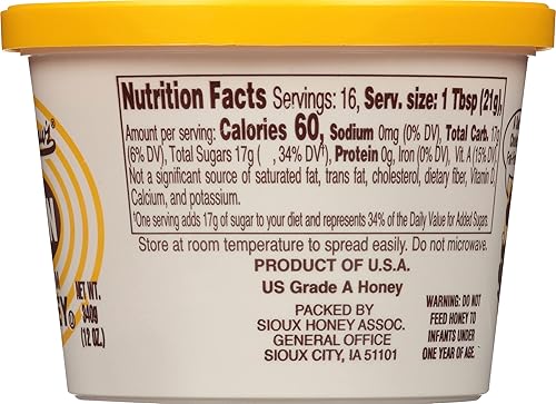 Miniatura 2 de Bradshaw 's Spun USA Clover Honey, 12 onzas de miel de trébol Bradshaw's Premium de apicultores estadounidenses