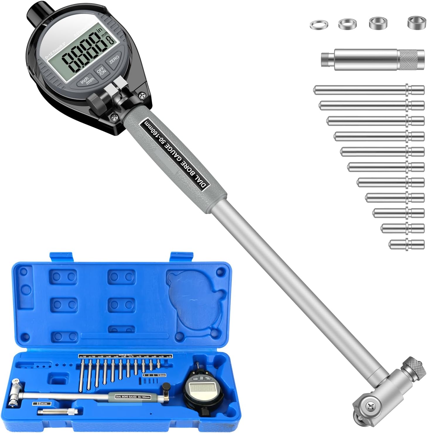 Set 6 Calibri Telescopici Dasqua - 30.5cm, Gamma 5/16-6", Per Misure Interne Di Precisione - Foto 9