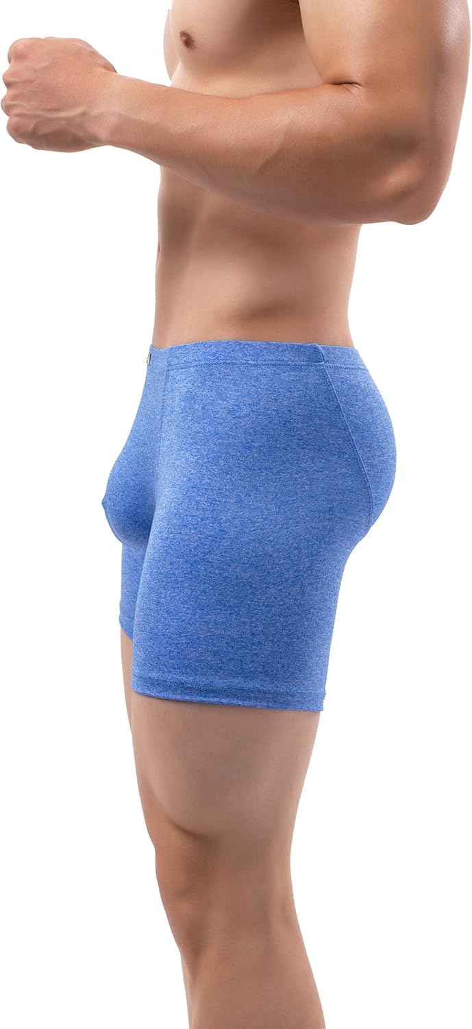 iKingsky Men's Long Leg Boxer Briefs Sexy Bulge Trunks No Ride Up Underwear Soft Men Underpanties - Image 4