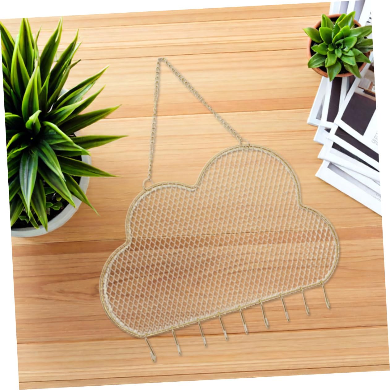 Gatuida 2 Stück Wandmontierter Ohrring organizer mit Gitter design Platzsparender Schmuckhalter zum Hängen für Schlafzimmer und Badezimmer Kompakter Schmuckdisplay für Übersichtliche