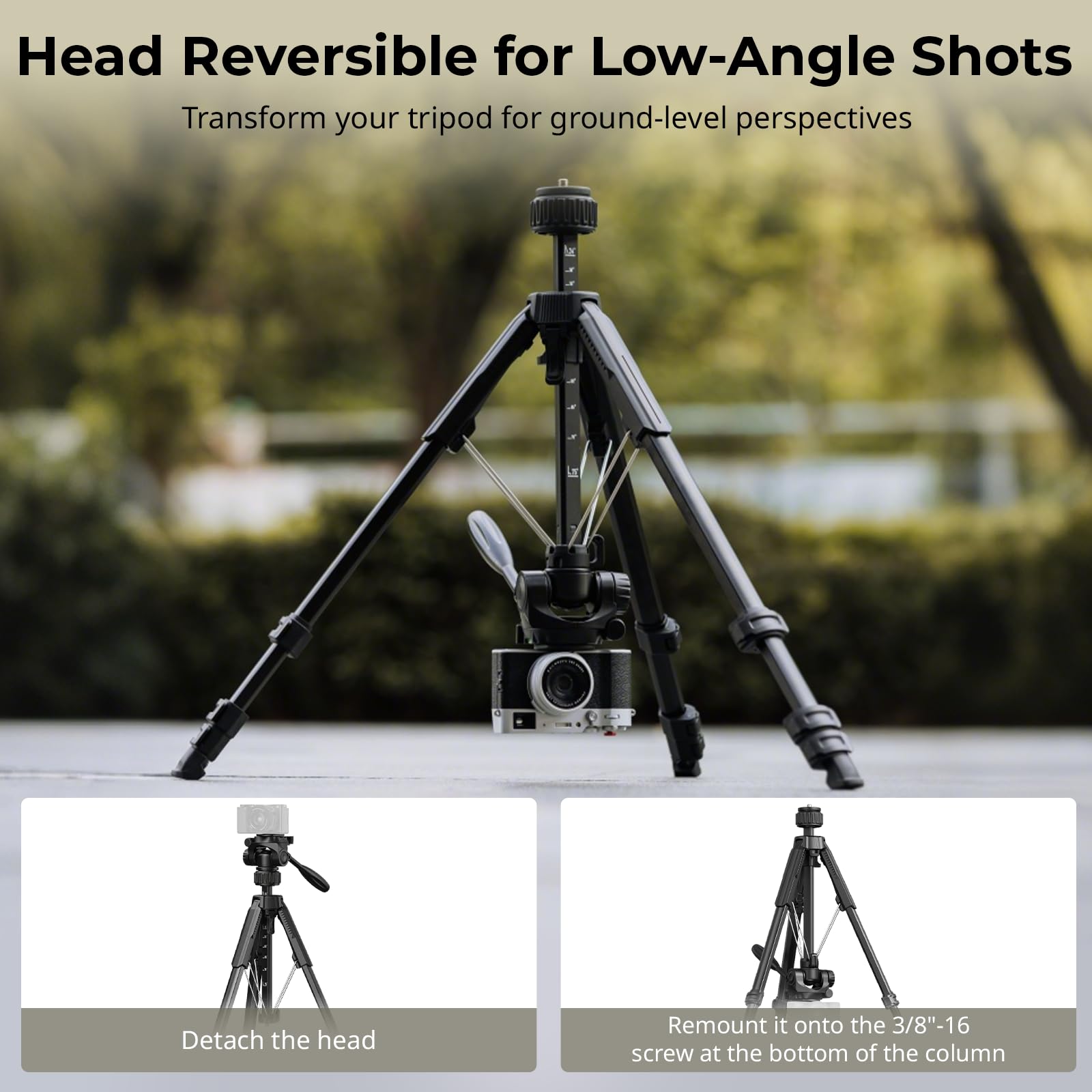 SMALLRIG Statyw fotograficzny 71" AP-21, statyw podróżny do iPhone'a i aparatów Canon i Nikon z klipsem do telefonu i torbą transportową, przenośny statyw fotograficzny z nogami z blokadą - 5351