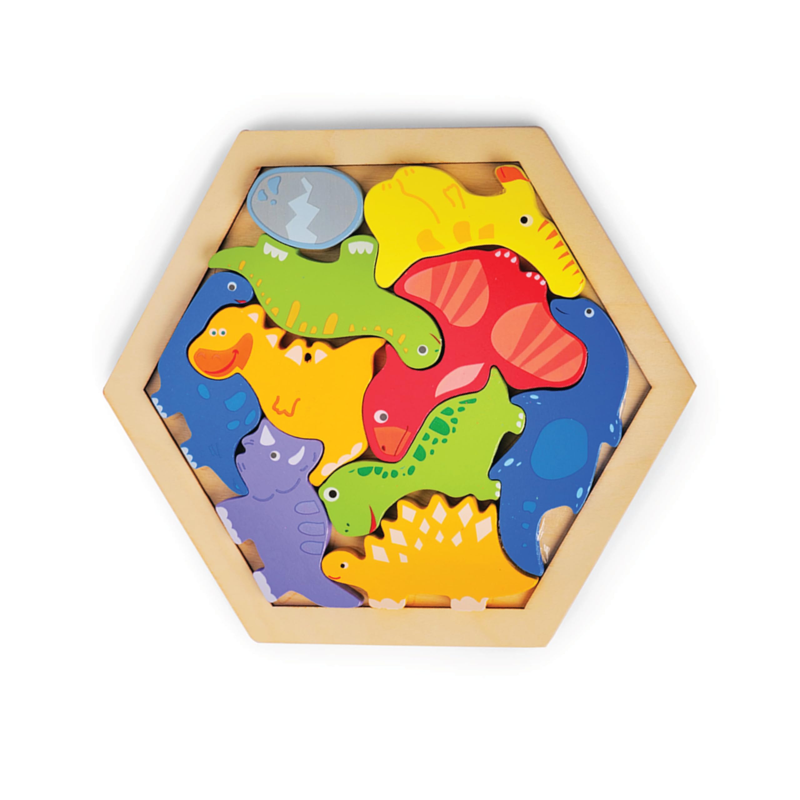 KIDS KINDLY Wooden Stacking & Sorting Puzzle for Kids - Dinosaur Theme, Jigsaw Puzzles, Wooden Toys for Kids, Age 3+ (B0CJQHPBBC) Amazon Price History, Amazon Price Tracker
