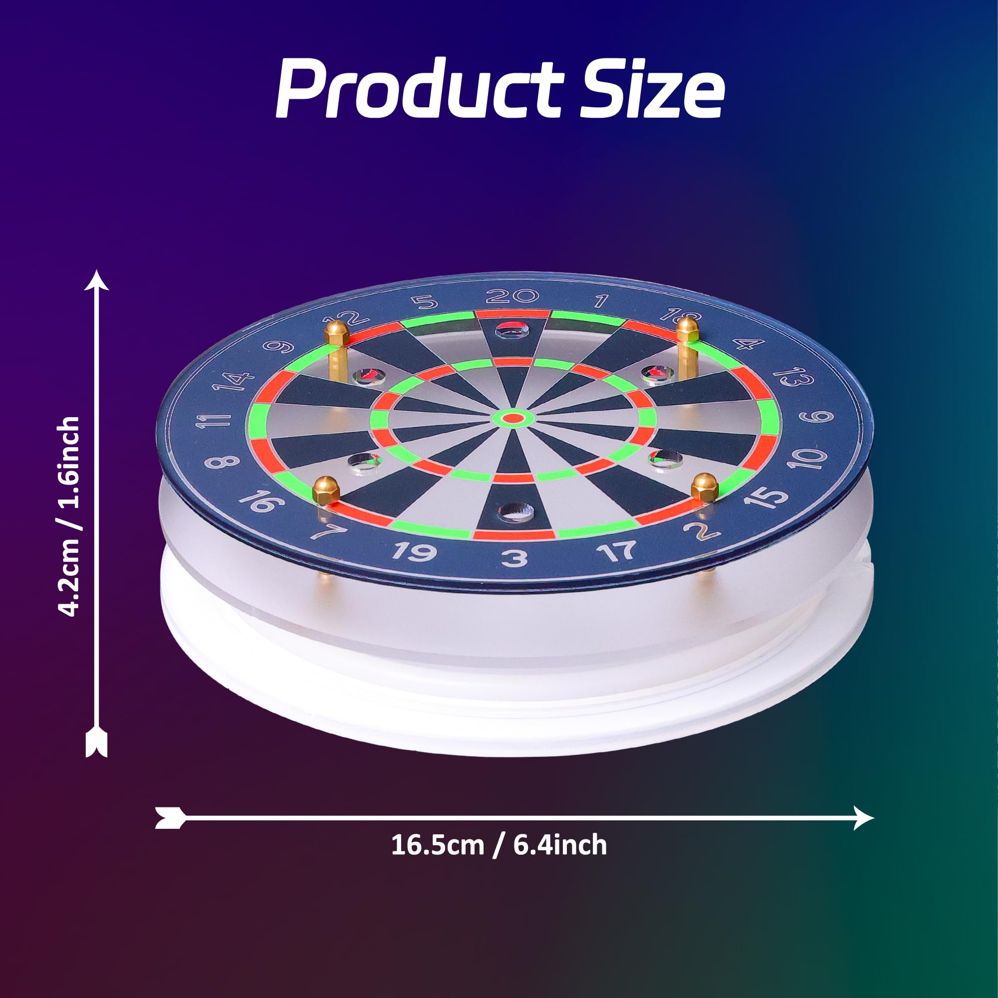 CoolGift Mart leuchtender Dartboard-Ständer, LED-Dartboard-Ständer, fasst 6 Darts, Weihnachtsdesign, Männer und Dart-Liebhaber