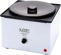 Mega Bell, Panela aquecedora de cera para depilação, Termocera, Cera-Matic Elite, Sem refil, Bivolt, 2,5kg, Branca
