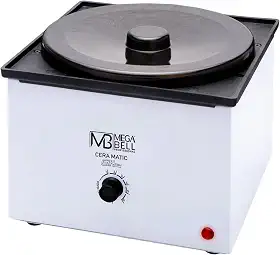 Mega Bell, Panela aquecedora de cera para depilação, Termocera, Cera-Matic Elite, Sem refil, Bivolt, 2,5kg, Branca