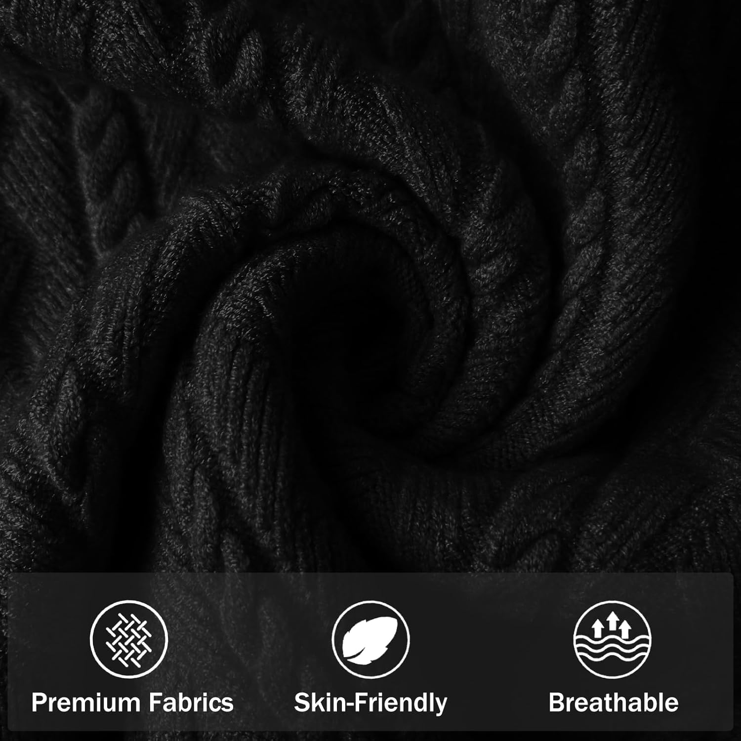 Men's Casual Business Crewneck Pullover Lightweight Round Neck Long Sleeve Sweater Raglan Sleeve Knitwear Sweaters - Image 6