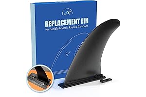 Paddle Board Fin - 9" Replacement for iSUP/Inflatable Paddle boards, kayak, canoe...