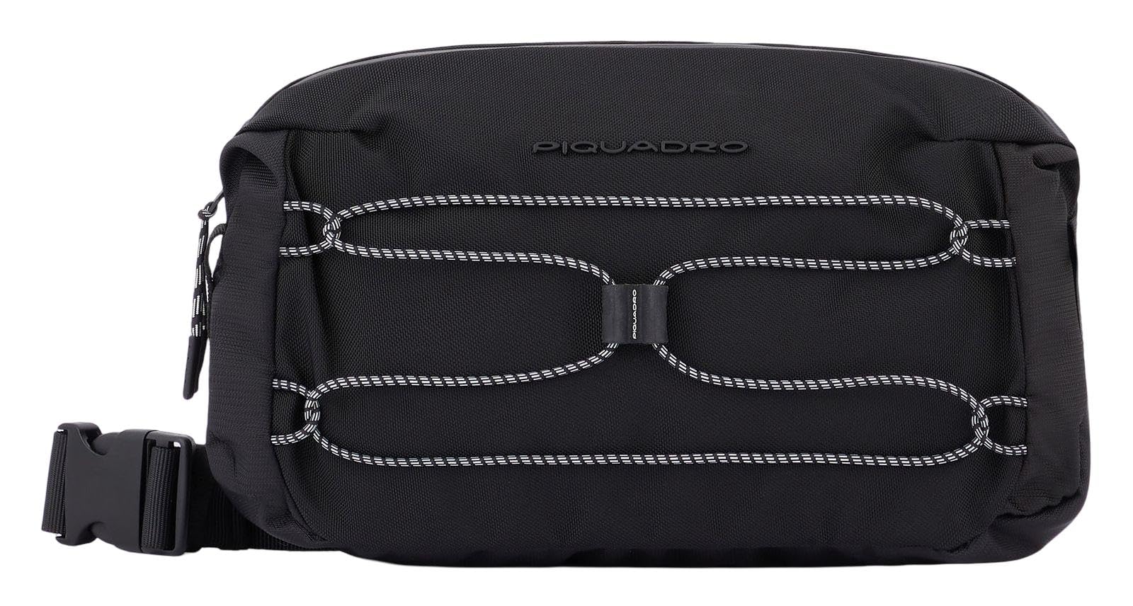 Piquadro Unisex Schwarz Bauchtasche,
