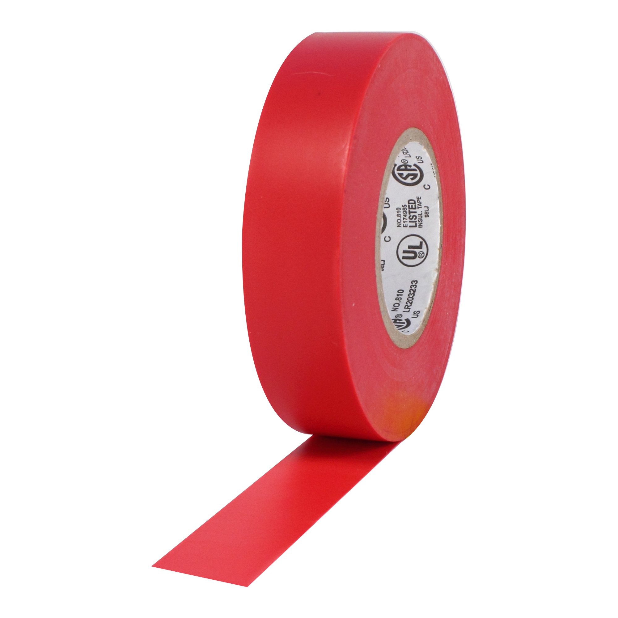 ProTapes 840178017611 Pro Plus – Cinta aislante, longitud de 600 V Rigidez dieléctrica, 66 "x 3 1/4" Ancho de uso general, (100 unidades), color rojo