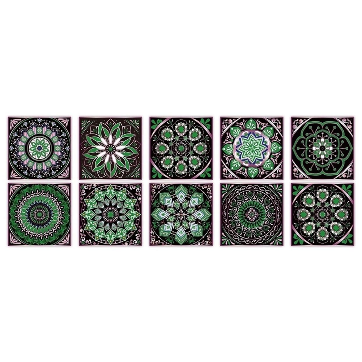 CYWDHFO Self-Adhesive Wall Stickers, Crystal Tile Decor