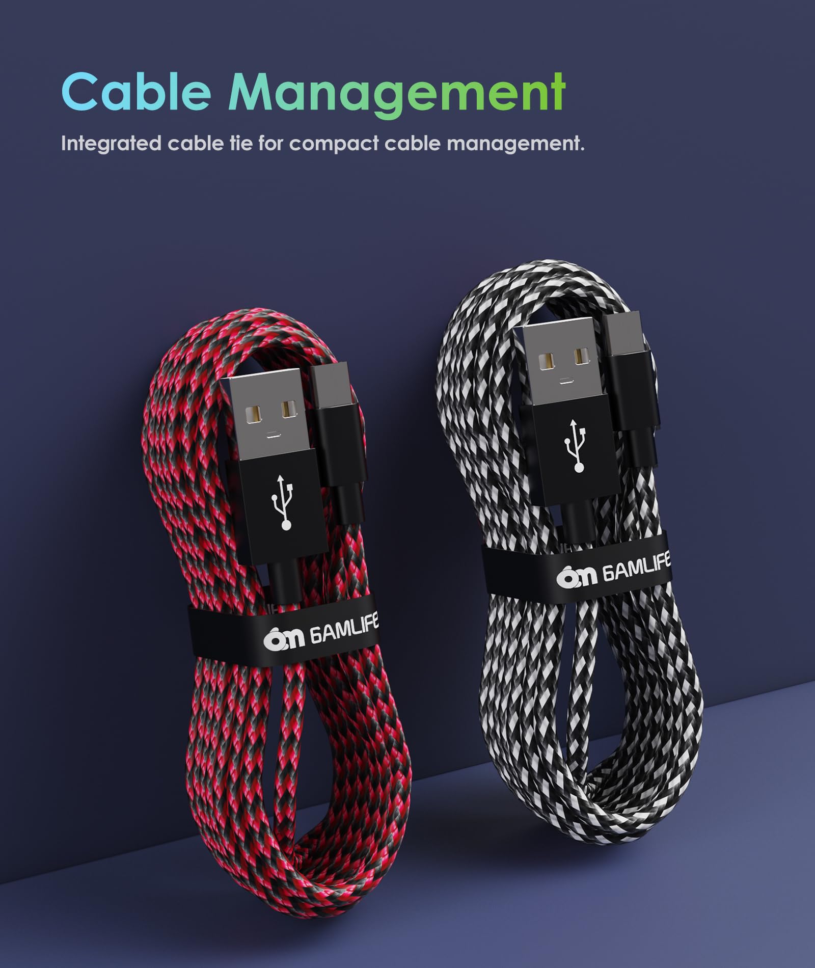 2 Pack - 10ft Micro USB Charger Cable Playstation 4 PS4 Dualshock - Foto 5