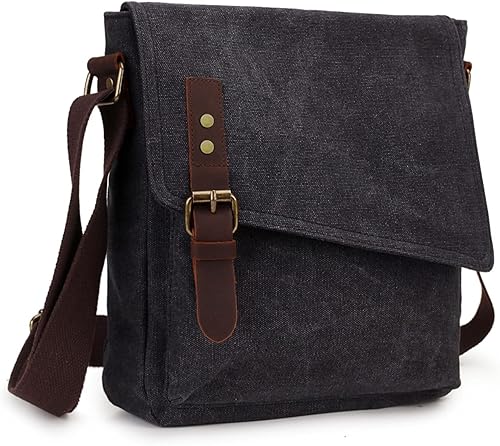 VONXURY - Bolso bandolera de lona resistente al agua para mujeres y hombres, talla única