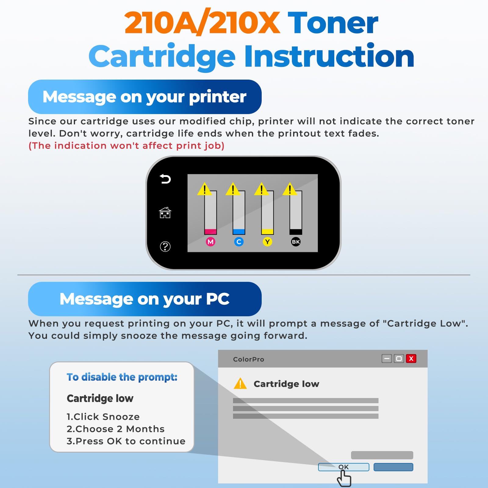 210A Toner Cartridges 4 Pack Color Laser jet Pro MFP 4301fdw Compatible for HP 210A 210X Toner Cartridges Replacement HP210A HP210X for Color Laser Pro 4201dw 4201dn MFP 4301fdn 4301fdw 4301dw Printer