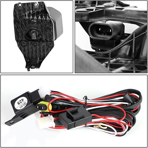 Miniatura 7 de Auto Dynasty Juego de faros halógenos de estilo fábrica y faros antiniebla de conducción compatibles con Ford F250-F550 Super Duty 11-16, lado del