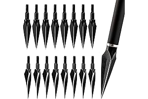 125 Grain 16-Piece Broadheads: Precision Archery Metal Tips for Crossbow, Recurve, and Compound Bows