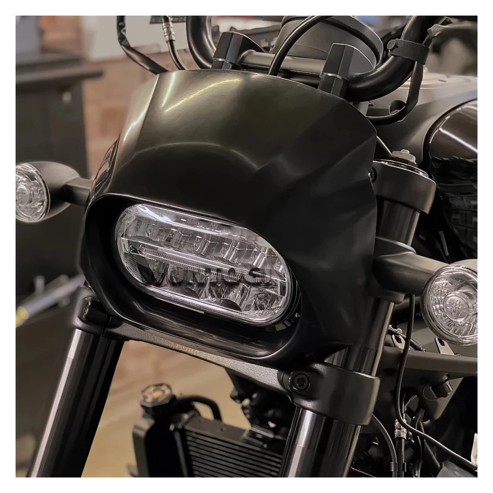 Sportster S Fairing Carbon Fiber Headlight Fairing For Harley Sportster S 1250 (2021-2023) - ABS Plastic Windshield, Front Custom Accessory Headlight Fairing Carbon Fiber