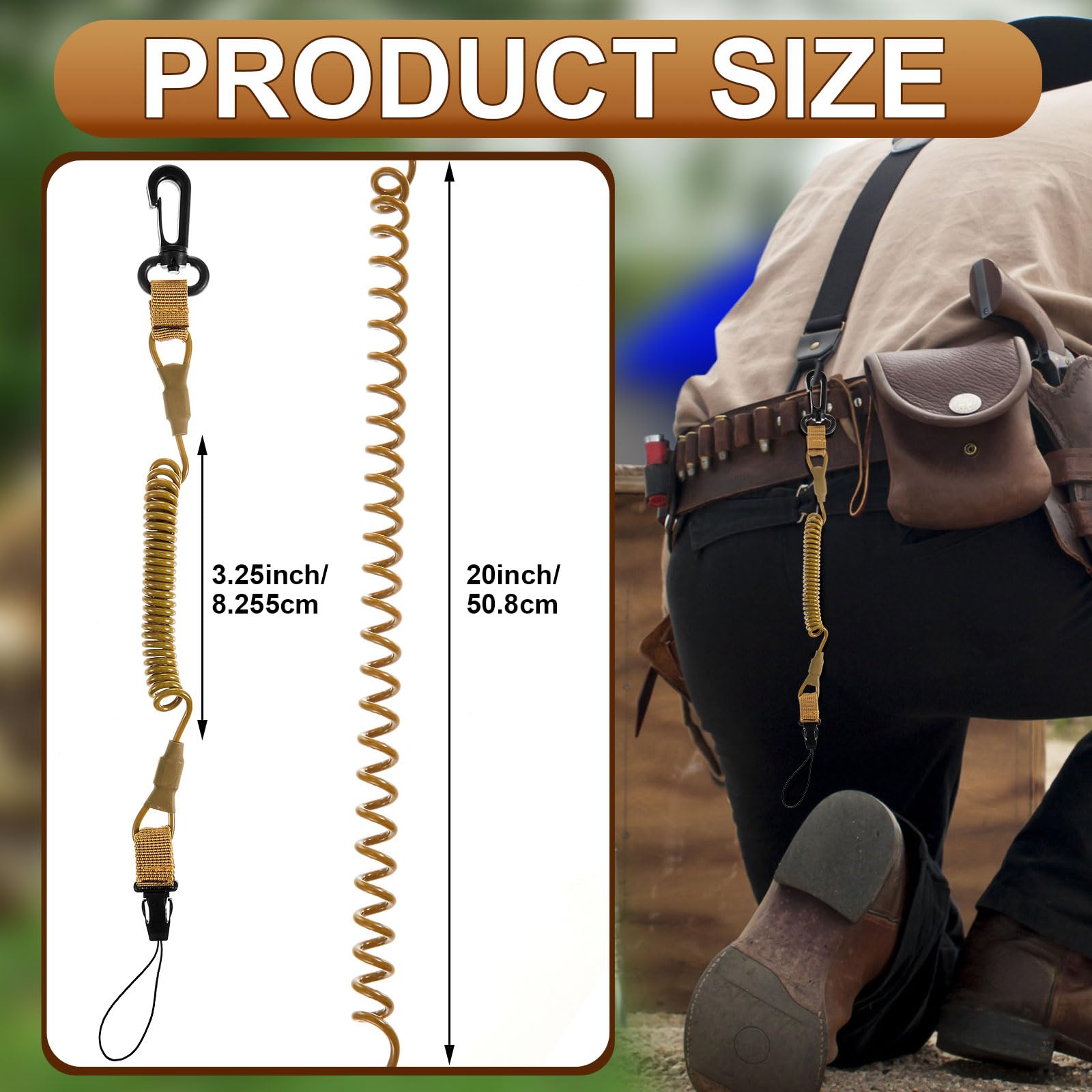 Zonon 2 Pcs Rangefinder Tether Range Finder Tether Retractable Rangefinder Lanyard Coiled Equipment Lanyard for Hunting Rangefinder Camping Hiking Fishing Boating